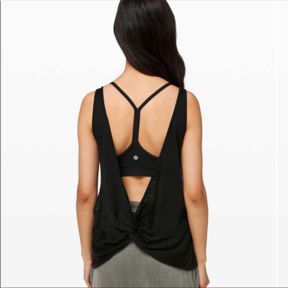 Lululemon Black Mix and Mingle Tank Top Sz 8
